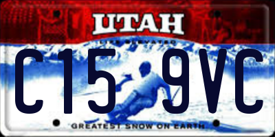 UT license plate C159VC