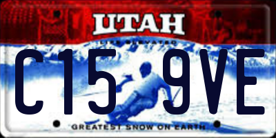 UT license plate C159VE