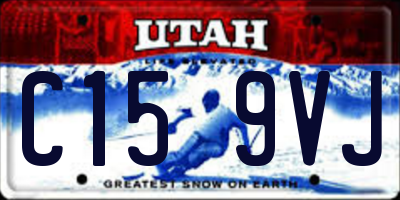 UT license plate C159VJ