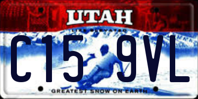 UT license plate C159VL