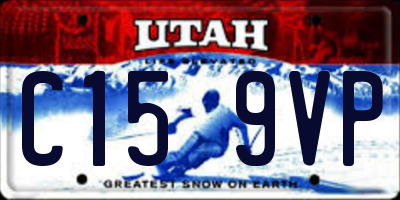 UT license plate C159VP