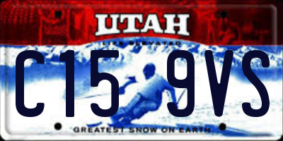 UT license plate C159VS
