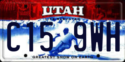UT license plate C159WH