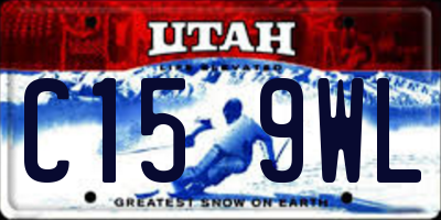 UT license plate C159WL