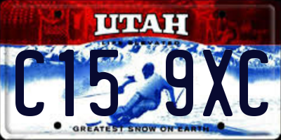 UT license plate C159XC
