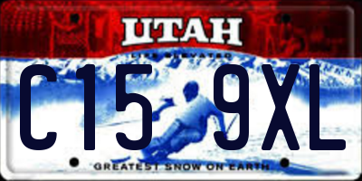 UT license plate C159XL