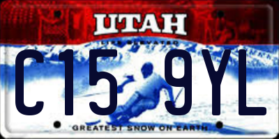 UT license plate C159YL
