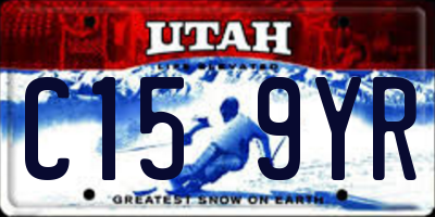 UT license plate C159YR