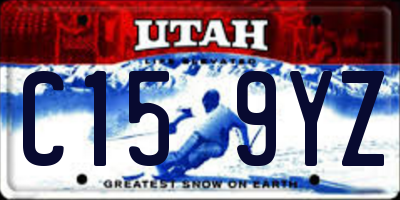 UT license plate C159YZ