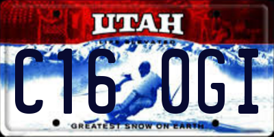 UT license plate C160GI
