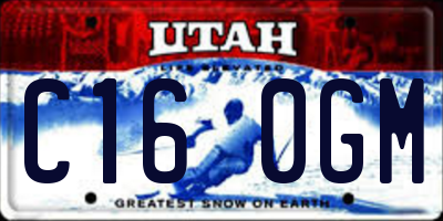 UT license plate C160GM