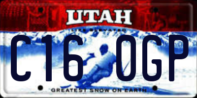 UT license plate C160GP