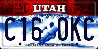 UT license plate C160KC