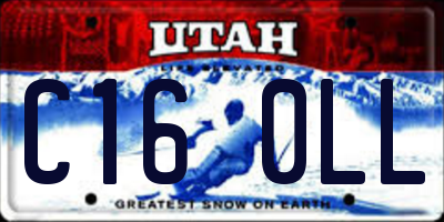 UT license plate C160LL