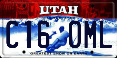 UT license plate C160ML