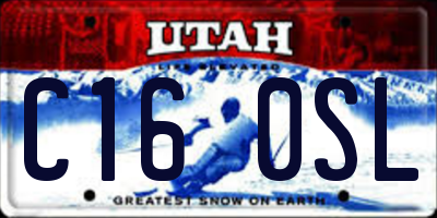 UT license plate C160SL