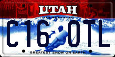UT license plate C160TL