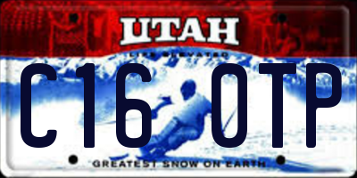 UT license plate C160TP