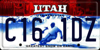 UT license plate C161DZ