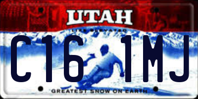 UT license plate C161MJ