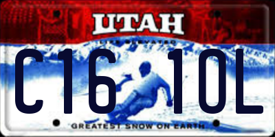 UT license plate C161OL