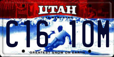 UT license plate C161OM
