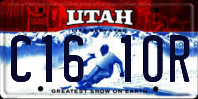 UT license plate C161OR