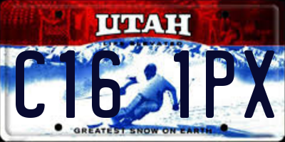 UT license plate C161PX
