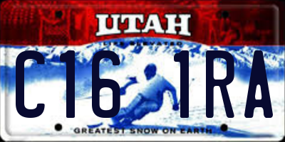 UT license plate C161RA