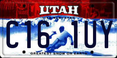UT license plate C161UY