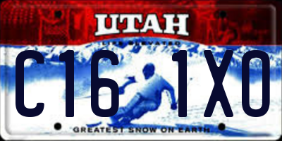 UT license plate C161XO