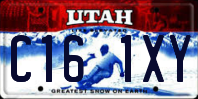 UT license plate C161XY