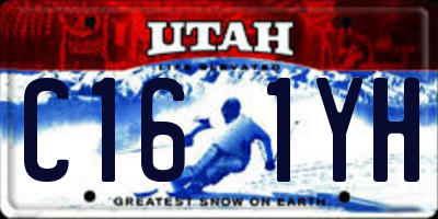 UT license plate C161YH