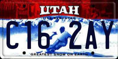 UT license plate C162AY