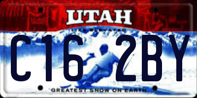 UT license plate C162BY