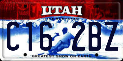 UT license plate C162BZ