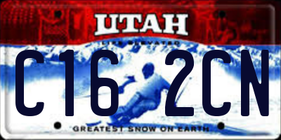 UT license plate C162CN