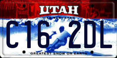 UT license plate C162DL