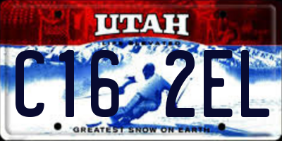 UT license plate C162EL