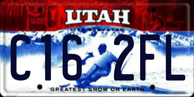 UT license plate C162FL