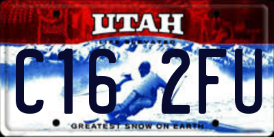 UT license plate C162FU