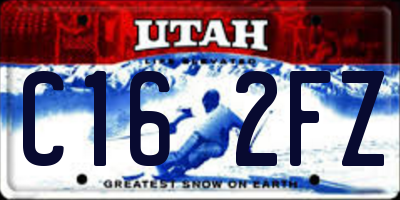 UT license plate C162FZ