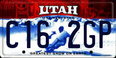 UT license plate C162GP