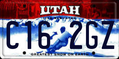 UT license plate C162GZ