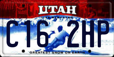 UT license plate C162HP
