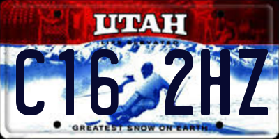 UT license plate C162HZ