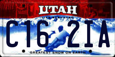 UT license plate C162IA