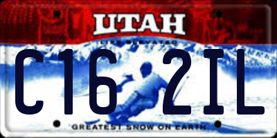 UT license plate C162IL