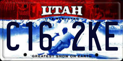 UT license plate C162KE