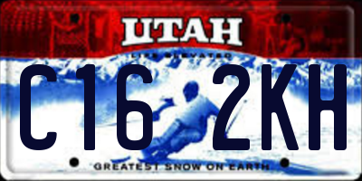 UT license plate C162KH